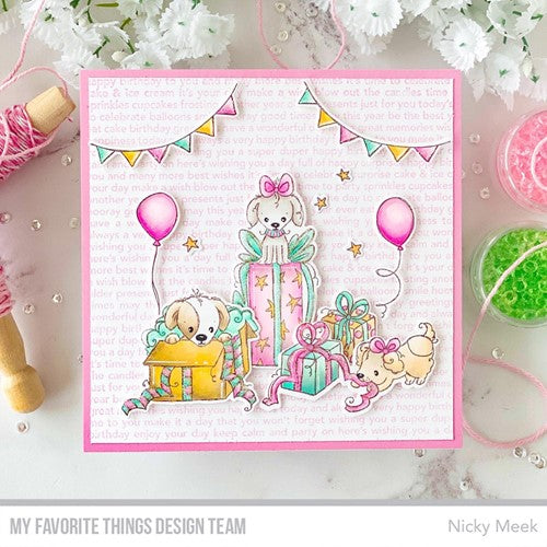 Simon Says Stamp! My Favorite Things ITCHING TO TELL YOU HAPPY BIRTHDAY Clear Stamps ram028 | color-code:ALT1