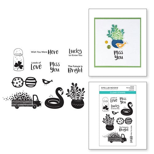 Simon Says Stamp! STP-076 Spellbinders MANY GREETINGS Clear Stamps*