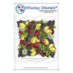 Simon Says Stamp! Whimsy Stamps FRUITY Background Cling Stamp DA1168*