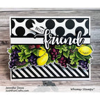 Simon Says Stamp! Whimsy Stamps FRUITY Background Cling Stamp DA1168*
