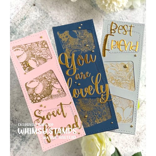 Simon Says Stamp! Whimsy Stamps FRUITY Background Cling Stamp DA1168*