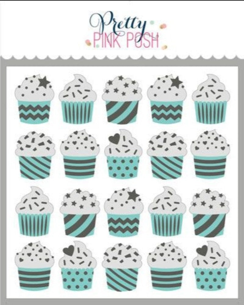 Simon Says Stamp! Pretty Pink Posh LAYERED CUPCAKES Stencils color detail