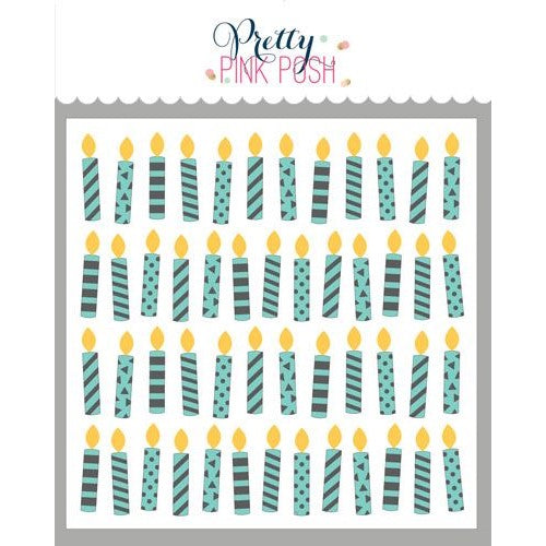Simon Says Stamp! Pretty Pink Posh LAYERED CANDLES Stencils