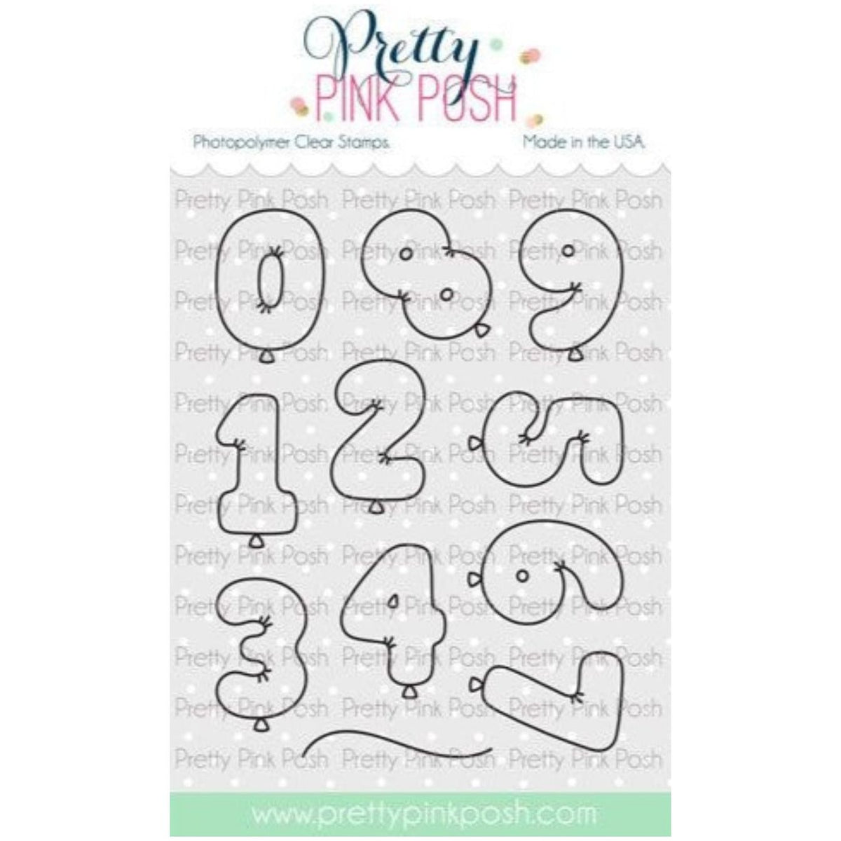 Pretty Pink Posh Balloon Numbers Clear Stamps – Simon Says Stamp