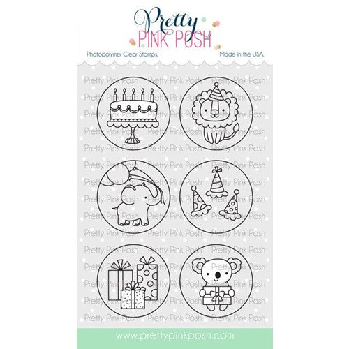Simon Says Stamp! Pretty Pink Posh BIRTHDAY CIRCLES Clear Stamps*