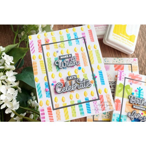 Pretty Pink Posh Birthday Scripts Dies