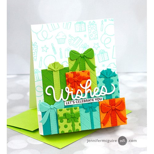 Simon Says Stamp! Pretty Pink Posh BIRTHDAY WISHES SCRIPT Dies | color-code:ALT1
