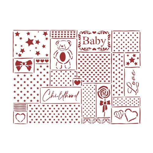 Simon Says Stamp! Stamperia DAYDREAM PATCHWORK Stencil ksd313*