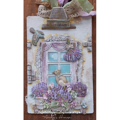 Simon Says Stamp! Stamperia PROVENCE GARLANDS AND BOUQUETS Soft Mold A4 k3pta4527