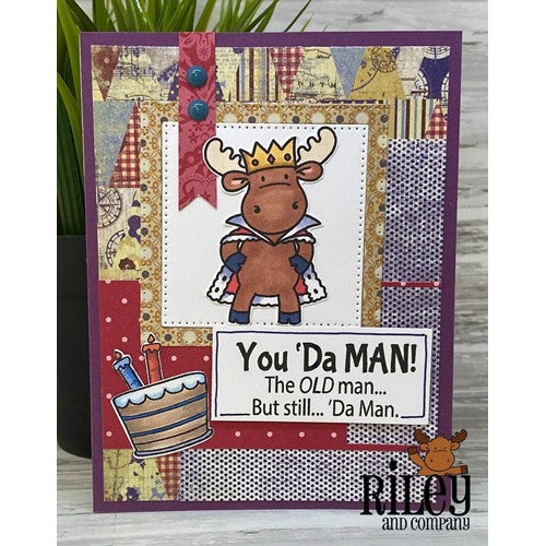 Simon Says Stamp! Riley and Company Funny Bones YOU DA MAN Cling Rubber Stamp RWD-989