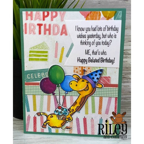 Simon Says Stamp! Riley and Company Funny Bones WHO IS THINKING OF YOU TODAY Cling Rubber Stamp RWD-987