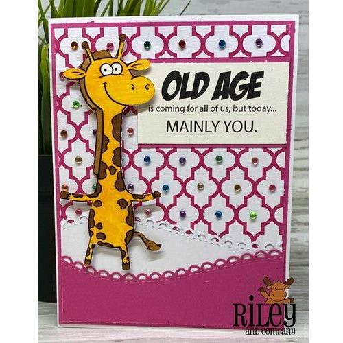 Simon Says Stamp! Riley and Company Funny Bones OLD MAN Cling Rubber Stamp RWD-988