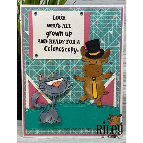 Simon Says Stamp! Riley and Company Funny Bones LOOK WHO'S ALL GROWN UP Cling Rubber Stamp RWD-998