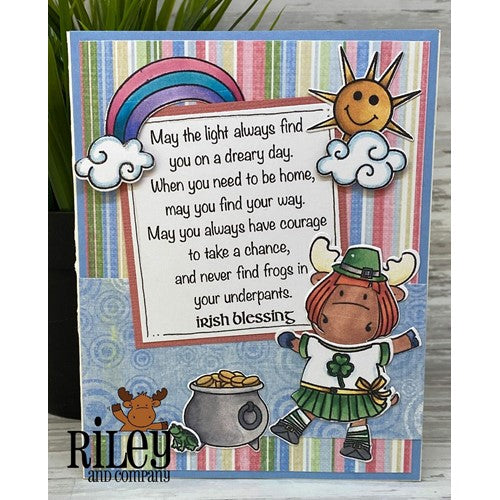 Simon Says Stamp! Riley and Company Funny Bones FROGS IN YOUR UNDERPANTS Cling Rubber Stamp RWD-994