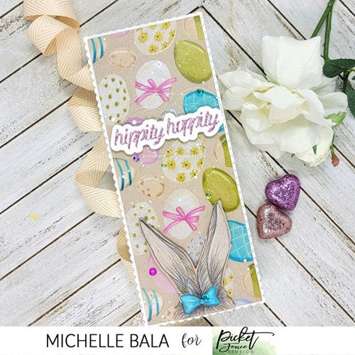 Simon Says Stamp! Picket Fence Studios HIPPITY HOPPITY TO ALL Clear Stamps e101