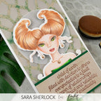 Simon Says Stamp! Picket Fence Studios TAURUS GIRL Clear Stamps hg106*