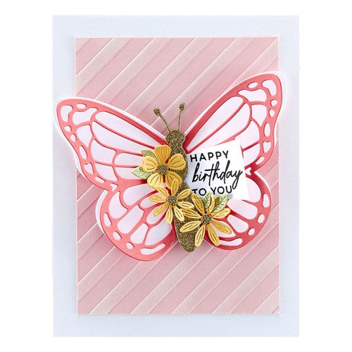 Simon Says Stamp! STP-081 Spellbinders BUTTERFLY SENTIMENTS Clear Stamps*