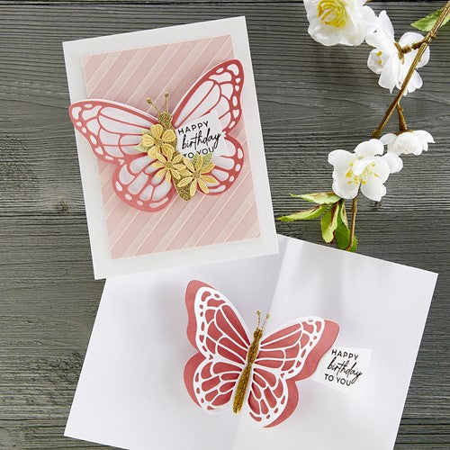 Simon Says Stamp! S5-505 Spellbinders POP UP BUTTERFLY Etched Dies