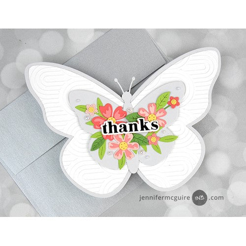 Simon Says Stamp! S7-221 Spellbinders BUTTERFLY CARD CREATOR Etched Dies thanks