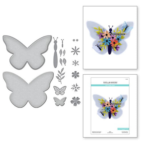 Simon Says Stamp! S7-221 Spellbinders BUTTERFLY CARD CREATOR Etched Dies detail