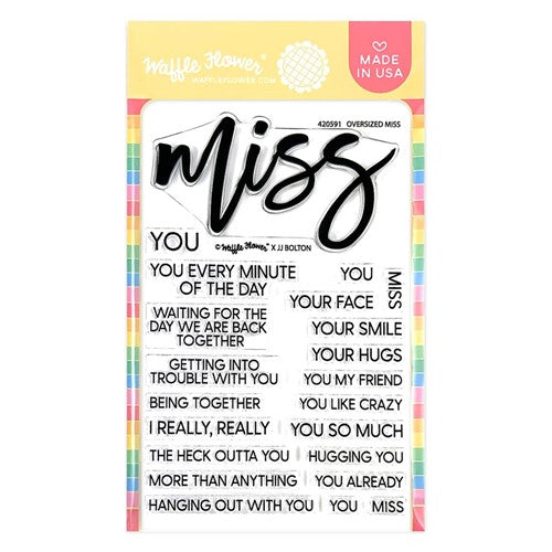 Simon Says Stamp! Waffle Flower OVERSIZED MISS Clear Stamps 420591