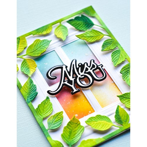 Simon Says Stamp! Memory Box MISS YOU POSH SCRIPT Dies 94589