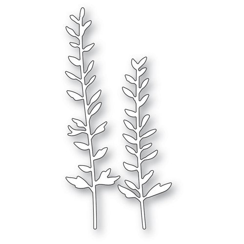 Simon Says Stamp! Memory Box TALL FRILLY LEAF STEMS Dies 94615