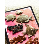 Simon Says Stamp! Memory Box RAINBOW REFLECTIONS MIRROR 6x6 Paper Pack fp1003