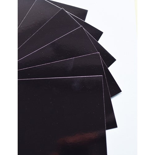 Memory Box Glossy Paper Pack 8.5X11 10/Pkg-Black
