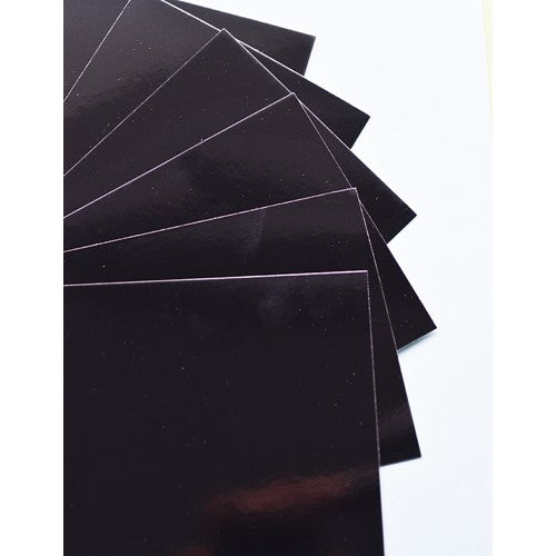 Simon Says Stamp! Memory Box BLACK GLOSSY 8.5x11 Paper Pack sh44004