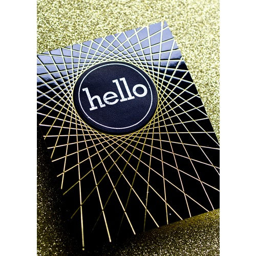 Simon Says Stamp! Memory Box BLACK GLOSSY 8.5x11 Paper Pack sh44004