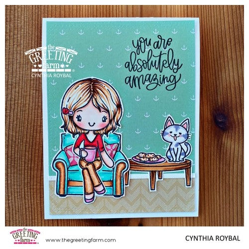 Simon Says Stamp! The Greeting Farm MISS ANYA AMAZING Clear Stamps tgf612 | color-code:ALT2