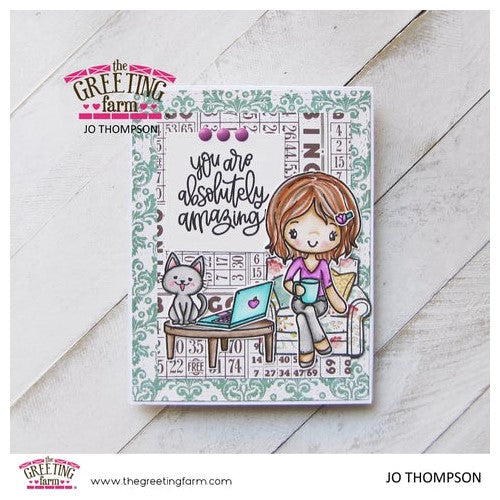 Simon Says Stamp! The Greeting Farm MISS ANYA AMAZING Clear Stamps tgf612 | color-code:ALT4