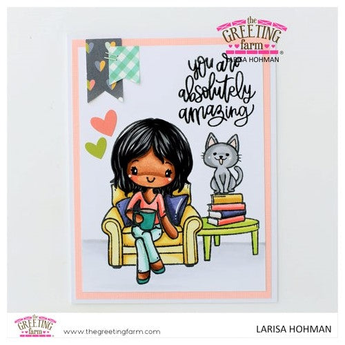 Simon Says Stamp! The Greeting Farm MISS ANYA AMAZING Clear Stamps tgf612 | color-code:ALT5