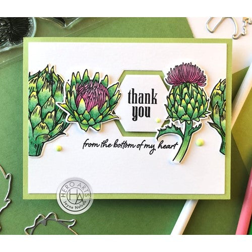 Simon Says Stamp! Hero Arts Clear Stamps ARTICHOKE BLOOMS CM594*