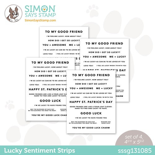 Simon Says Stamp! Simon Says Stamp Sentiment Strips LUCKY sssg131085