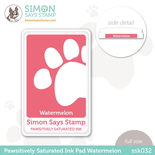 Simon Says Stamp! Simon Says Stamp Pawsitively Saturated Ink Pad WATERMELON ssk032