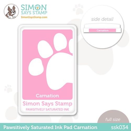 Simon Says Stamp! Simon Says Stamp Pawsitively Saturated Ink Pad CARNATION ssk034