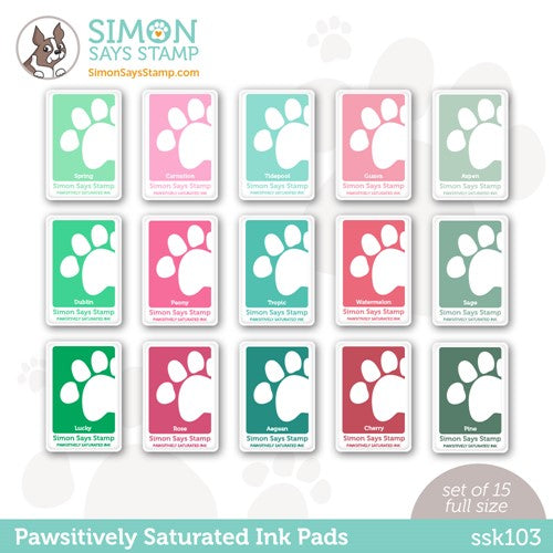 Simon Says Stamp! Simon Says Stamp Pawsitively Saturated Ink Set GRADIENT 3 ssk103