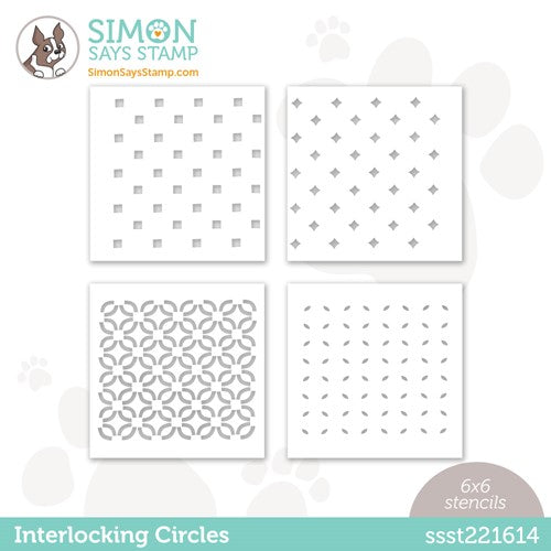 Simon Says Stamp! Simon Says Stamp Stencils INTERLOCKING CIRCLES ssst221614