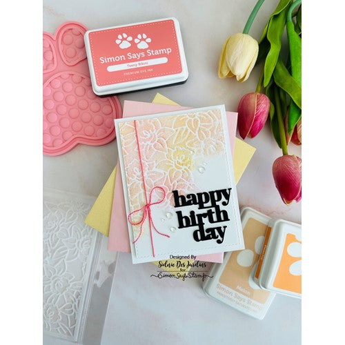 Simon Says Stamp! Simon Says Stamp Stencil OFF THE EDGE DAFFODILS ssst221619 | color-code:ALT1