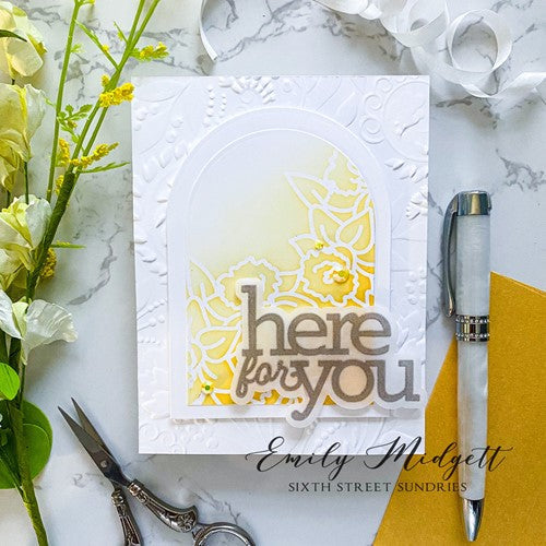 Simon Says Stamp! Simon Says Stamp Stencil OFF THE EDGE DAFFODILS ssst221619 | color-code:ALT5