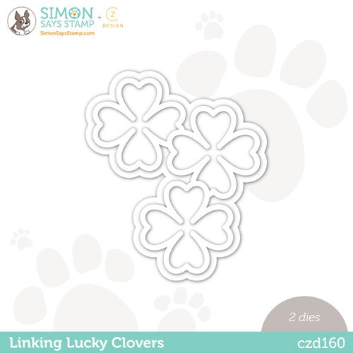 Simon Says Stamp! CZ Design Wafer Dies LINKING LUCKY CLOVERS czd160