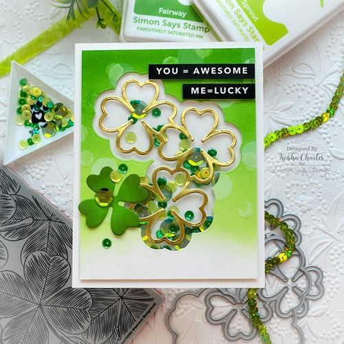Simon Says Stamp! CZ Design Wafer Dies LINKING LUCKY CLOVERS czd160 | color-code:ALT11