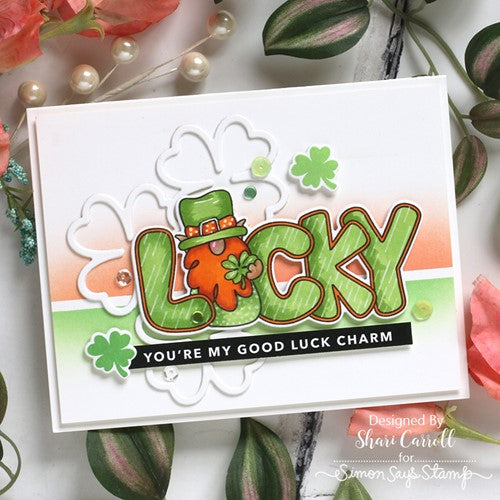 Simon Says Stamp! CZ Design Wafer Dies LINKING LUCKY CLOVERS czd160 | color-code:ALT8