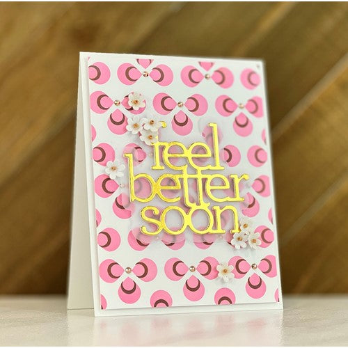 Simon Says Stamp! CZ Design Wafer Dies FEEL BETTER SOON czd163