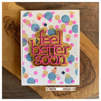 Simon Says Stamp! CZ Design Wafer Dies FEEL BETTER SOON czd163 | color-code:ALT7