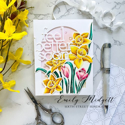 Simon Says Stamp! CZ Design Wafer Dies FEEL BETTER SOON czd163 | color-code:ALT8