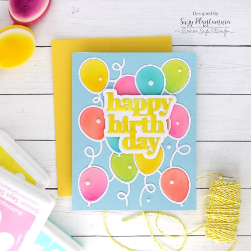Simon Says Stamp! Simon Says Stamp BALLOON BACKGROUND Wafer Dies s728