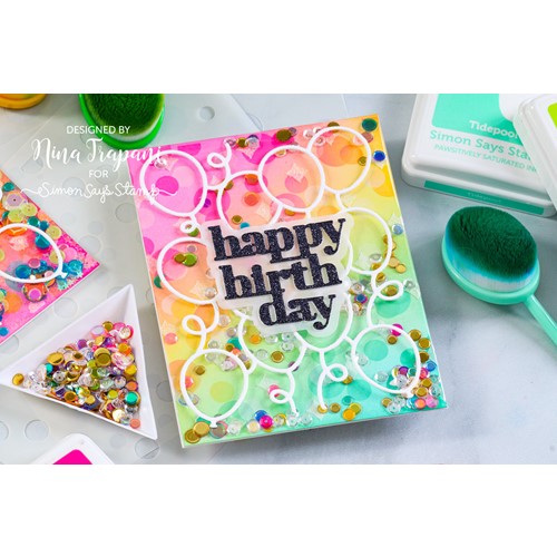 Simon Says Stamp! Simon Says Stamp BALLOON BACKGROUND Wafer Dies s728 | color-code:ALT7